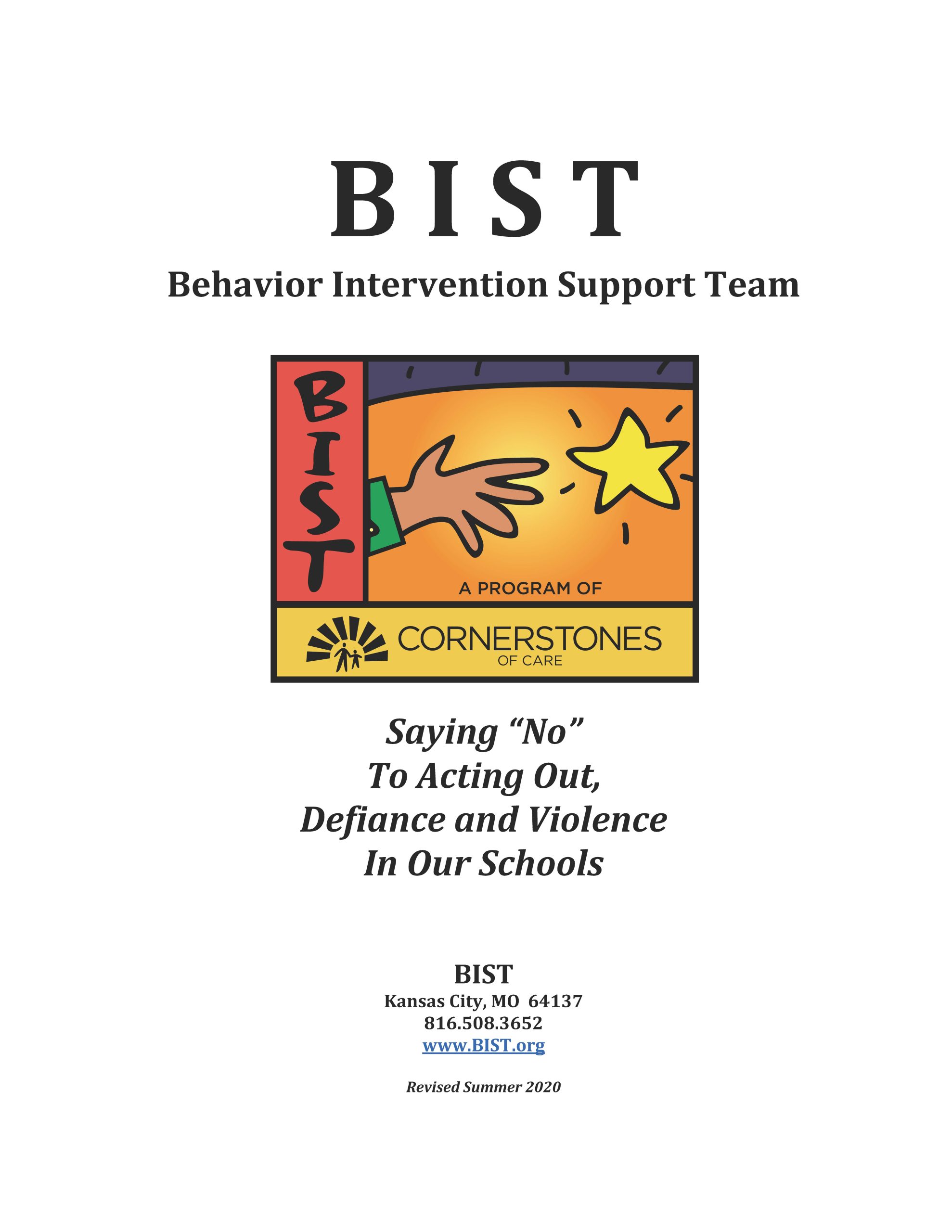 SAYING “NO” TO ACTING OUT, DEFIANCE AND VIOLENCE IN OUR SCHOOLS